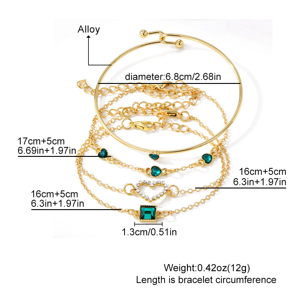 EmeraldGleam Bracelet Set