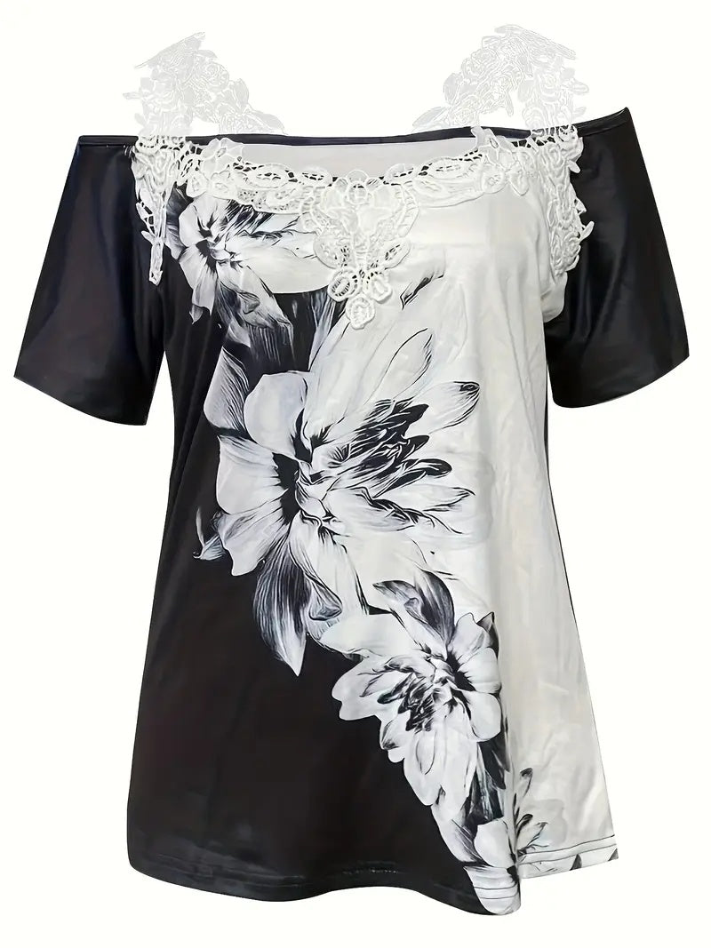 BloomLace Off-Shoulder Top