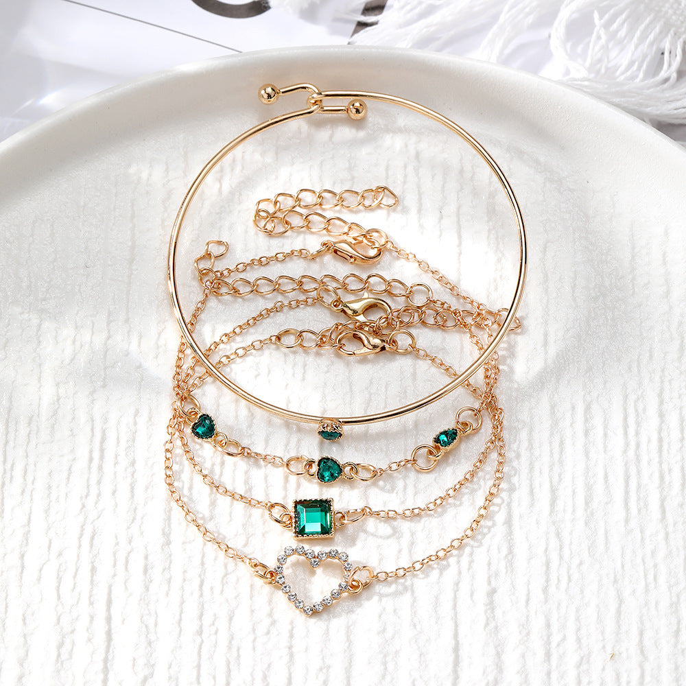 EmeraldGleam Bracelet Set