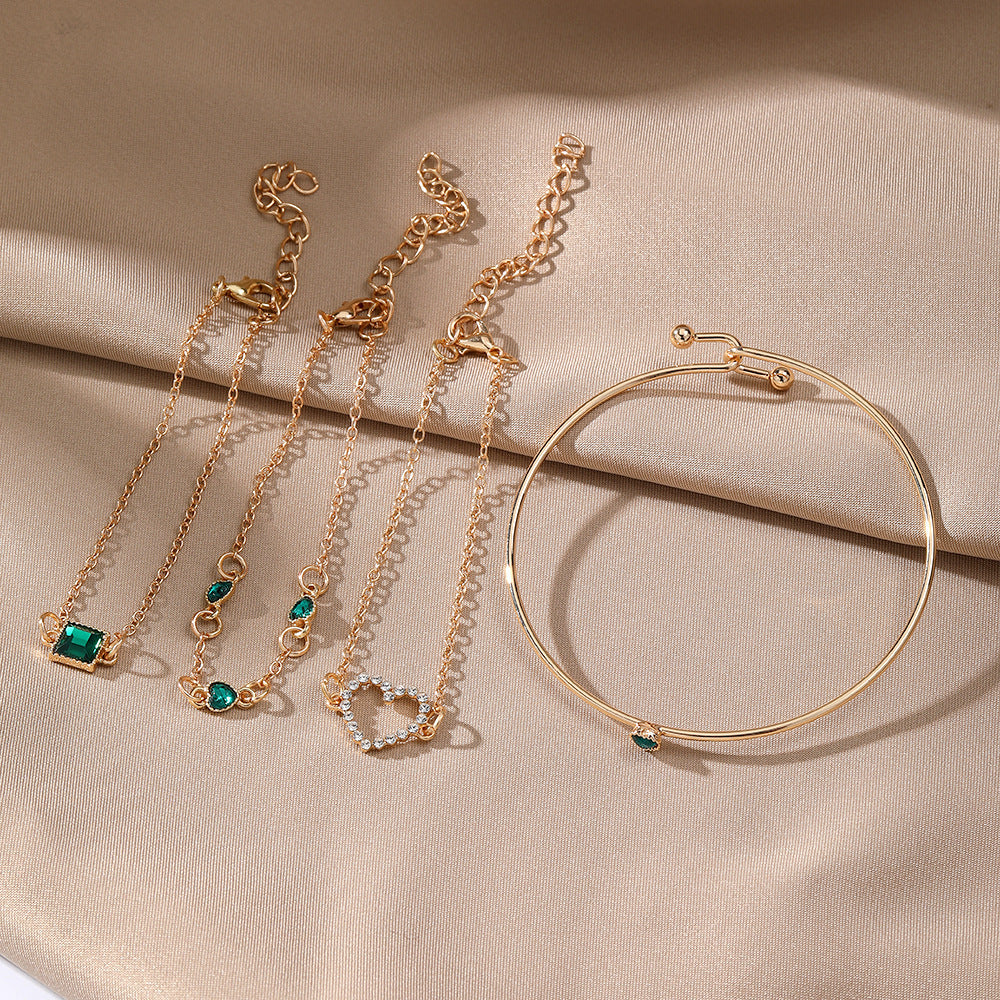 EmeraldGleam Bracelet Set