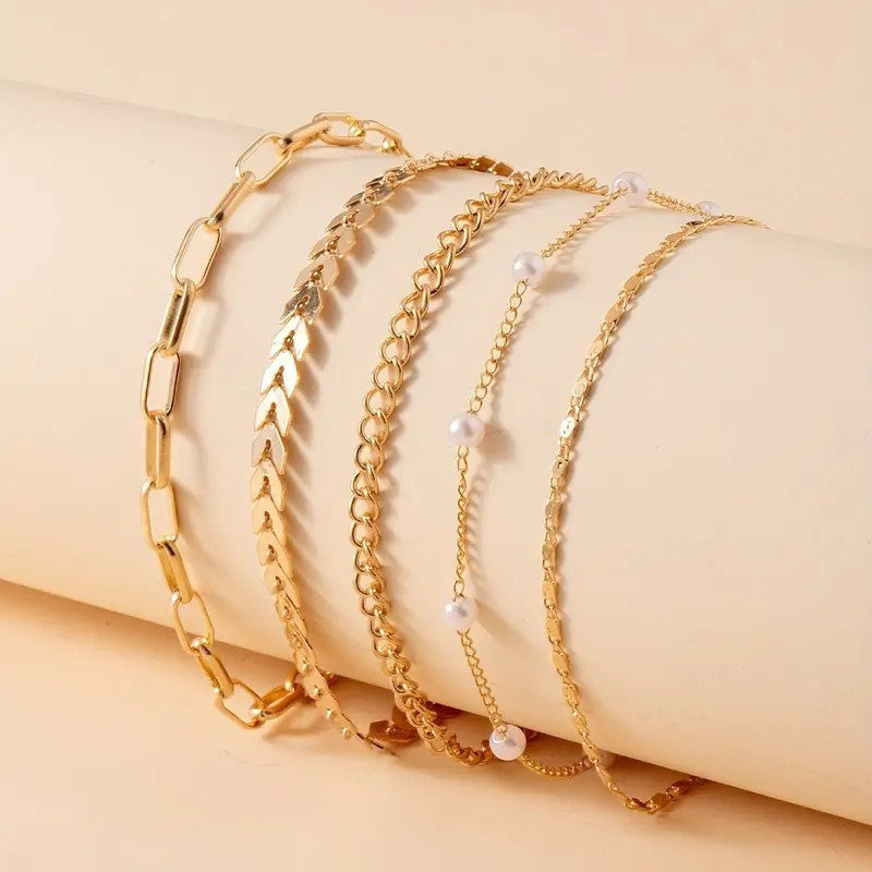 Shoreline Anklet Set